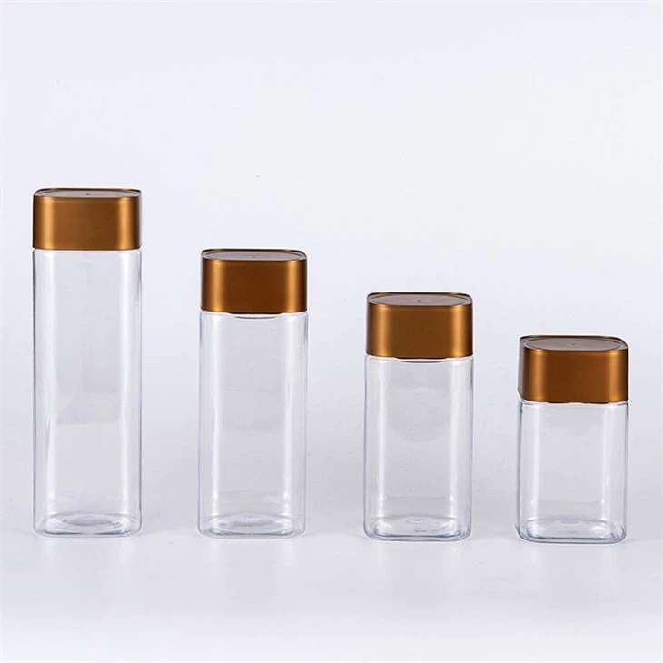 Plastic square jars with lids 500ml quotation