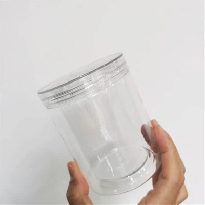 16oz plastové průhledné sklenice