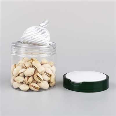 Plastové průhledné sklenice s odlepovacím krytem